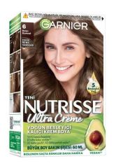 Garnier Nutrisse Yoğun Besleyici Kalıcı Krem Saç Boyası - 6.0 Koyu Karamel