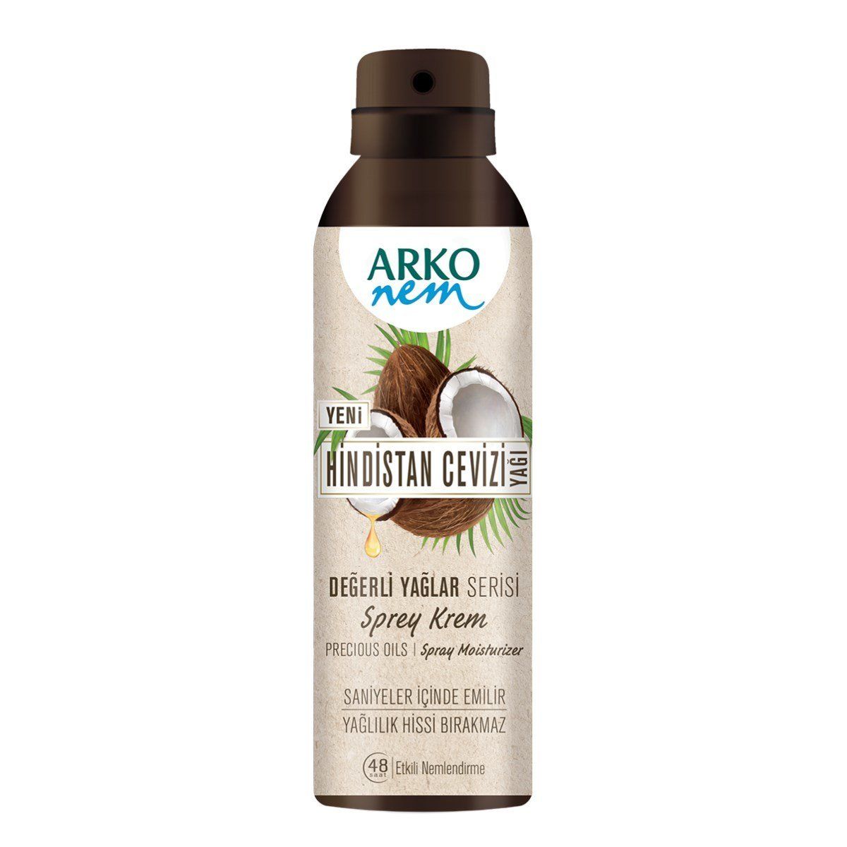 Arko Vücut Kremi Sprey Hindistan Cevizi 150 ml
