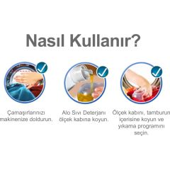 Alo Sıvı Çamaşır Deterjanı Gül Bahçesi 26 Yıkama Beyazlar ve Renkliler İçin