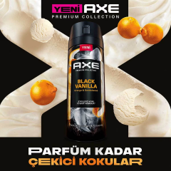 Axe Black Vanilla Erkek Sprey Deodorant 150 ml