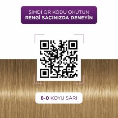 Palette Göz Alıcı Renkler 8-0 - Koyu Sarı