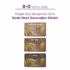 Palette Göz Alıcı Renkler 8-0 - Koyu Sarı