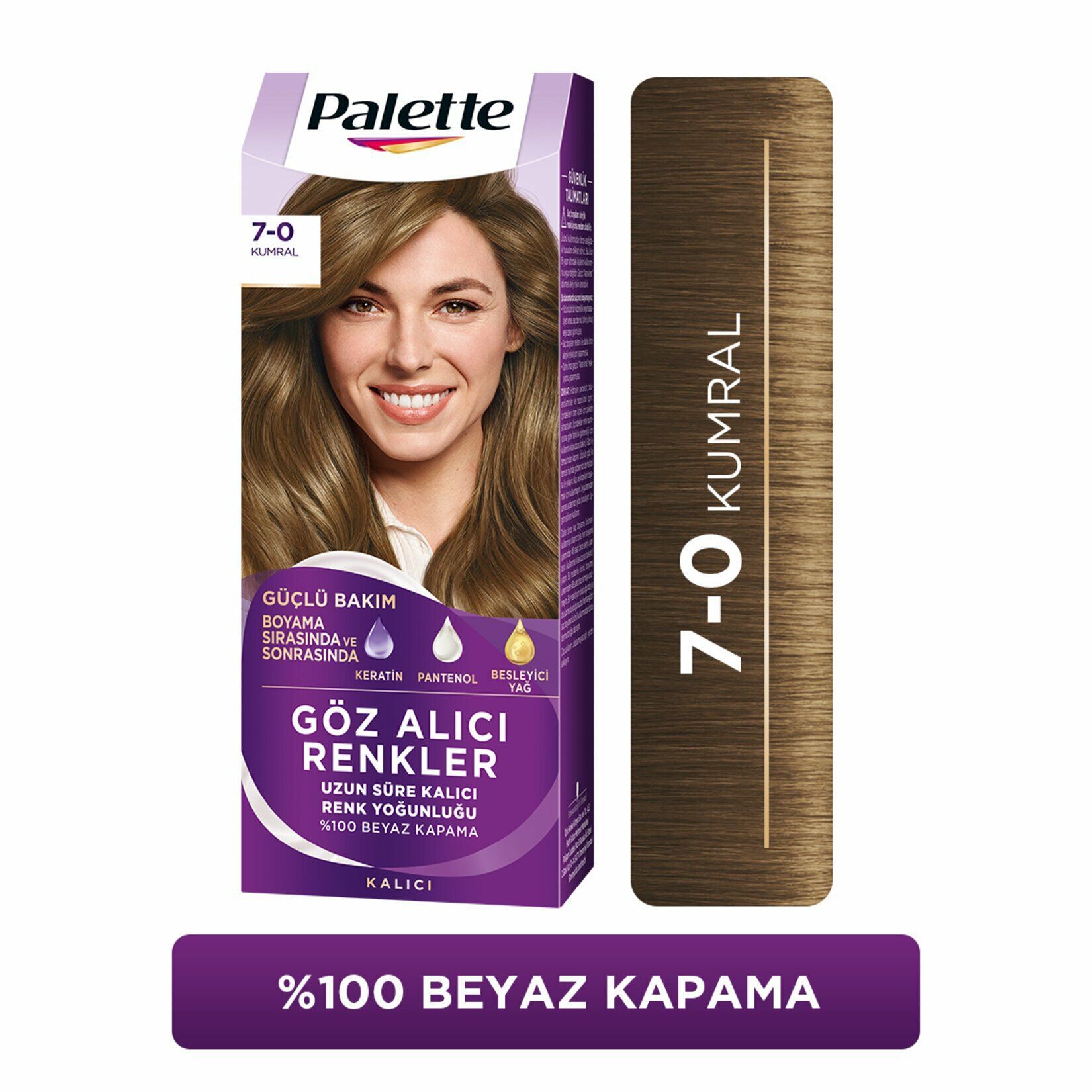 Palette Göz Alıcı Renkler 7-0 - Kumral