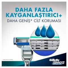 Gillette Mach3 Turbo Yedek Tıraş Bıçağı 4'lü