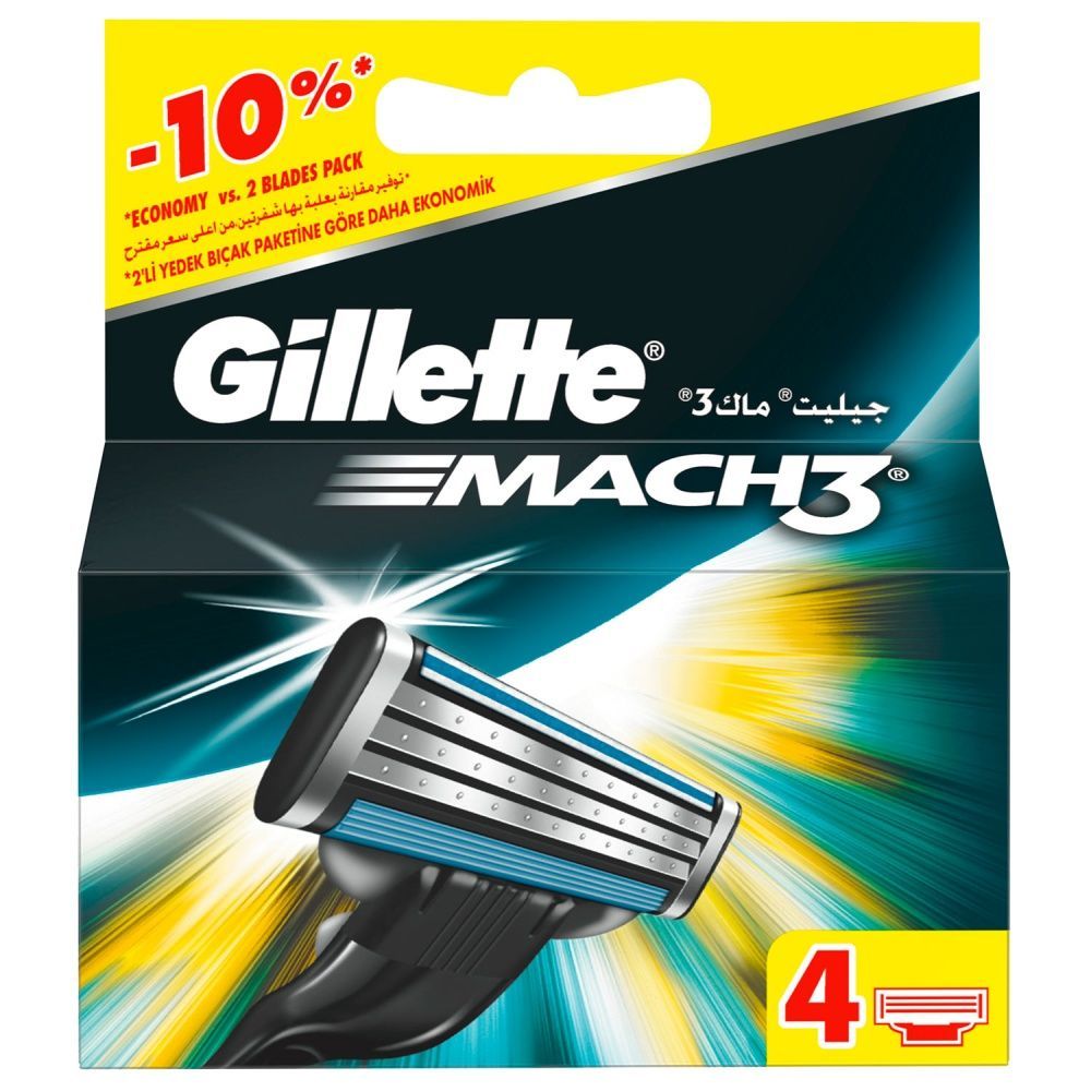 Gillette Mach3 Yedek Tıraş Bıçağı 4'lü