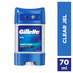 Gillette Clear Jel Power Rush Antiperspirant Deodorant 70 ml