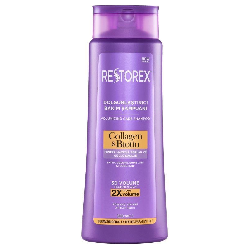 Restorex Collagen & Biotin Hacimsiz Saçlar Için Dolgunlaştırıcı Şampuan 500 ml