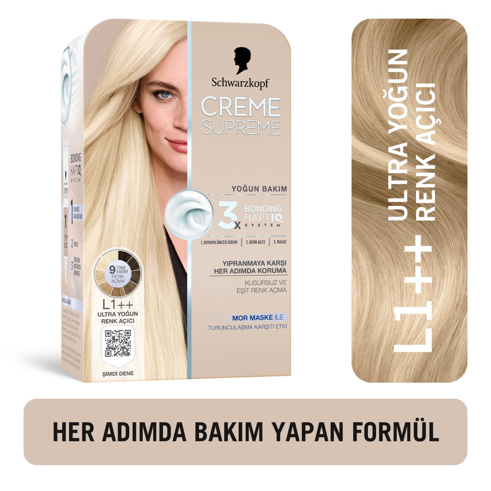 Schwarzkopf Creme Supreme Saç Boyası L1 ++ Ultra Yoğun Renk Açıcı