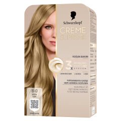 Schwarzkopf Creme Supreme Yoğun Bakım Saç Boyası Koyu Sarı 8-0