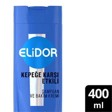 Elidor Şampuan ve Saç Bakım Kremi Kepeğe Karşı Etkili 400 ml