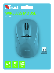 Trust 21921 Primo Kablosuz Mouse - Neon Blue