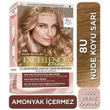L'Oreal Paris Excellence Creme Nude Renkler 8U Koyu Sarı