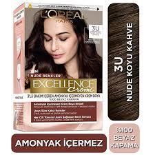 L'Oreal Paris Excellence Creme Nude Renkler 3U Koyu Kahve