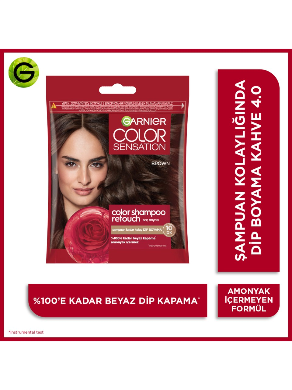 Garnier Color Shampoo Retouch 4.0 Brown