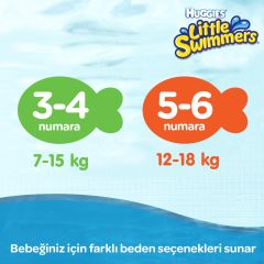 Huggies Little Swimmers Mayo Bebek Bezi 7-15 kg (S / M) 12`li