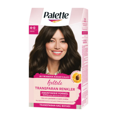 Palette Işıltılı Transparan Renkler Kahve 4-0
