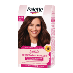Palette Işıltılı Transparan Renkler Vişne Kahve 4-68