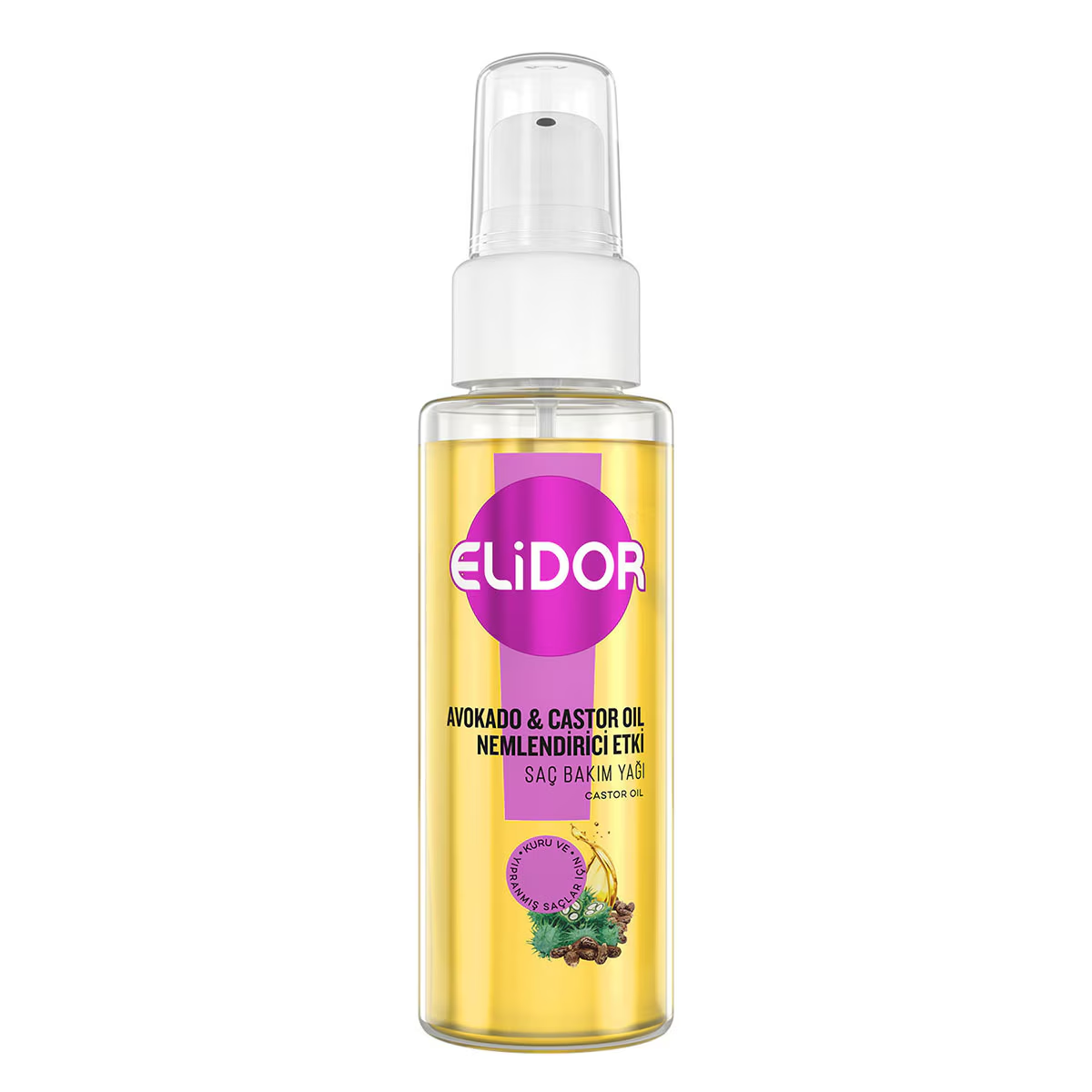 Elidor Saç Bakım Yağı Avokado & Castor Yağı 80 ml