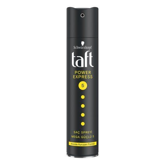 Taft Power Express Saç Spreyi Mega Güçlü (5) Anında Kuruma Etkisi 250 ml