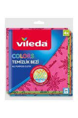 Vileda 4'lü Colors Renkli Temizlik Bezi
