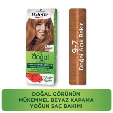 Palette Kalıcı Doğal Renkler 9-7 Doğal Açık Bakır