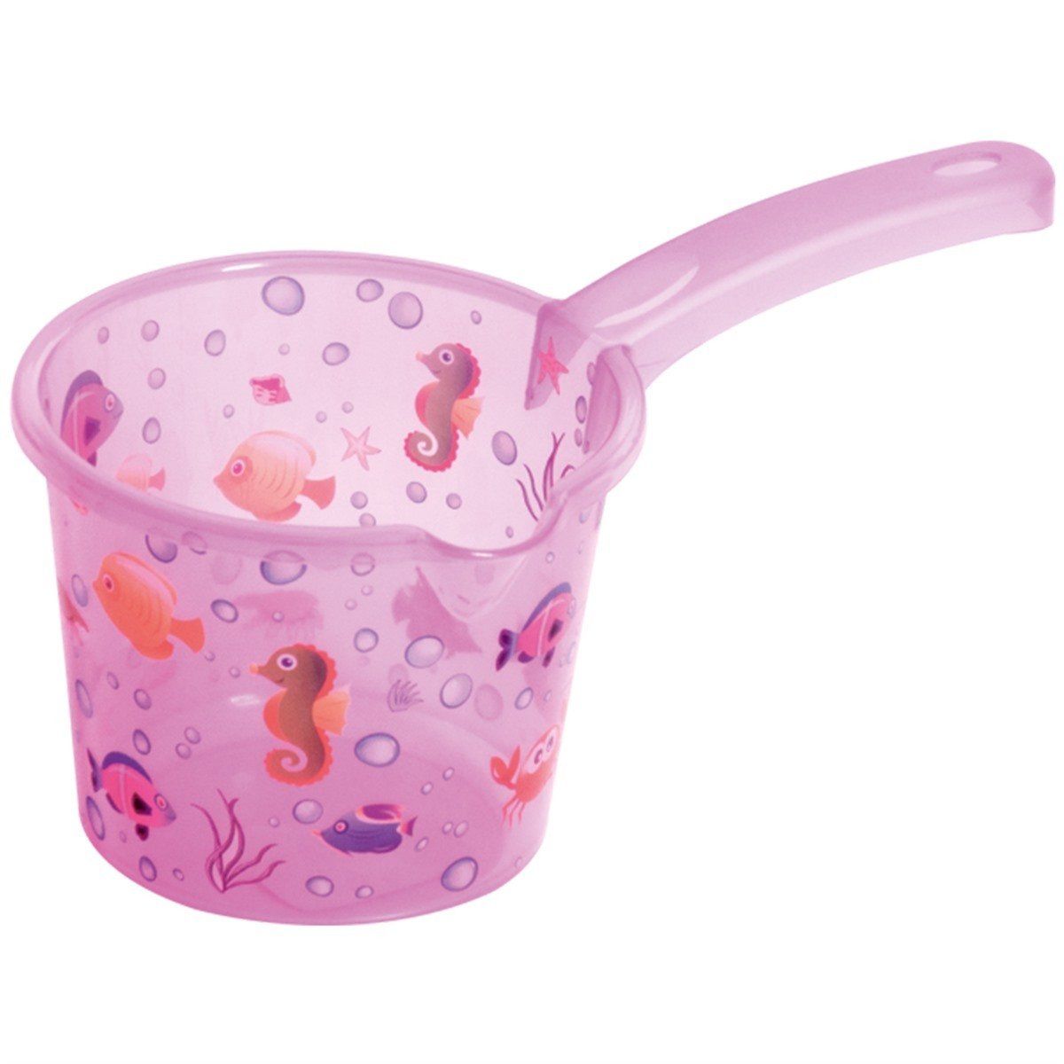 Sevi Bebe Şeffaf Desenli Maşrapa - Şeffaf Pembe