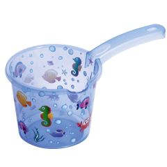 Sevi Bebe Şeffaf Desenli Maşrapa - Şeffaf Mavi