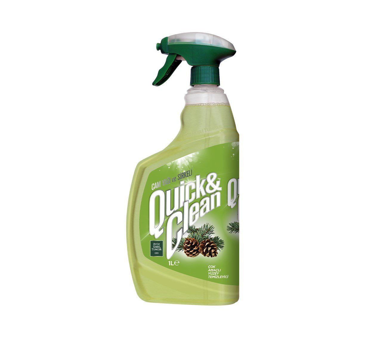 Quick & Clean Çam Yağı & Sirkeli Çok Amaçlı Yüzey Temizleyici 1 Lt