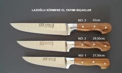 Lazoğlu Sürmene El Yapımı Kesme Bıçağı - Kasap 1