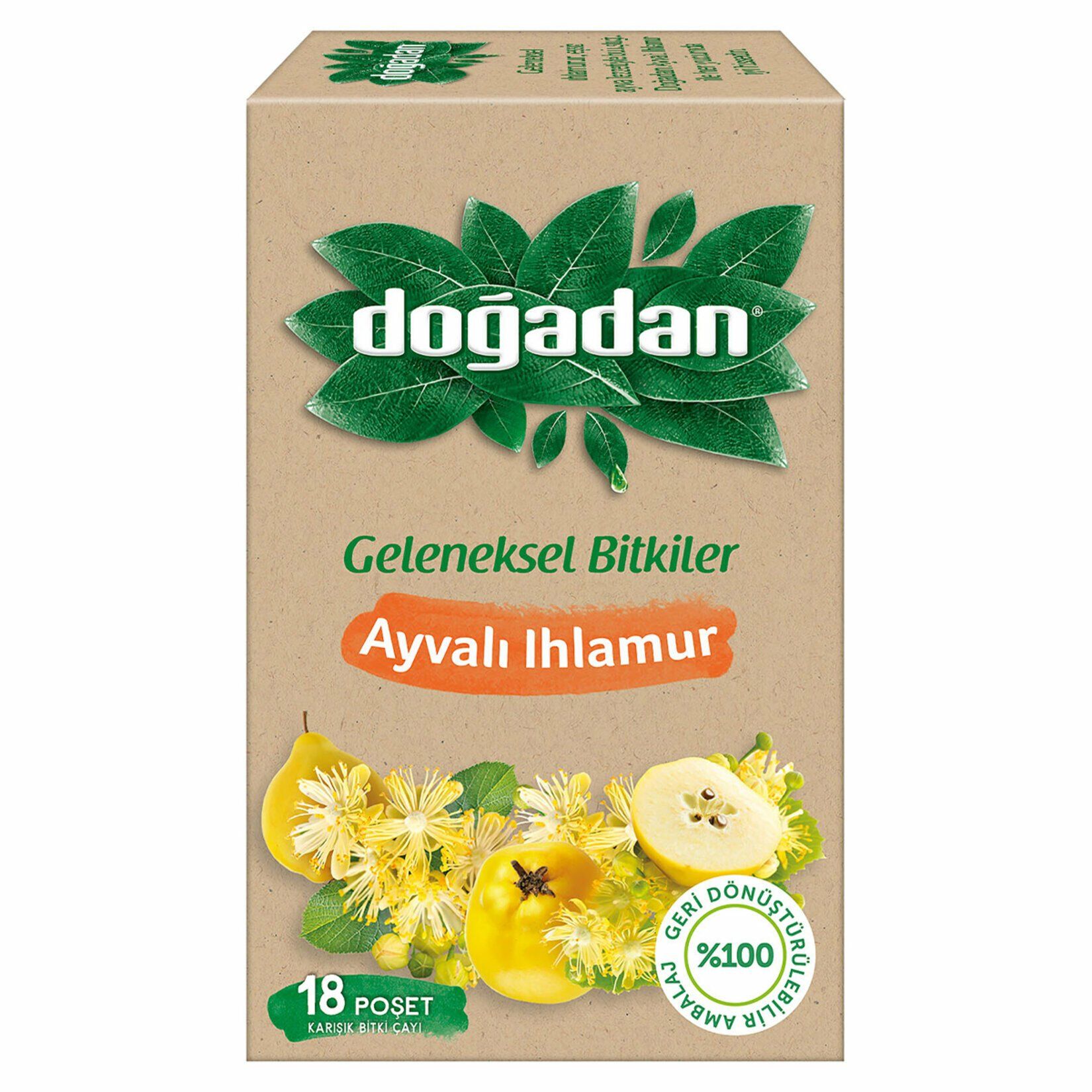 Doğadan Ayvalı Ihlamur Çayı 18'li 29 gr