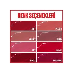 Maybelline Super Stay Vinyl Ink Uzun Süre Kalıcı Likit Parlak Ruj 40 Witty