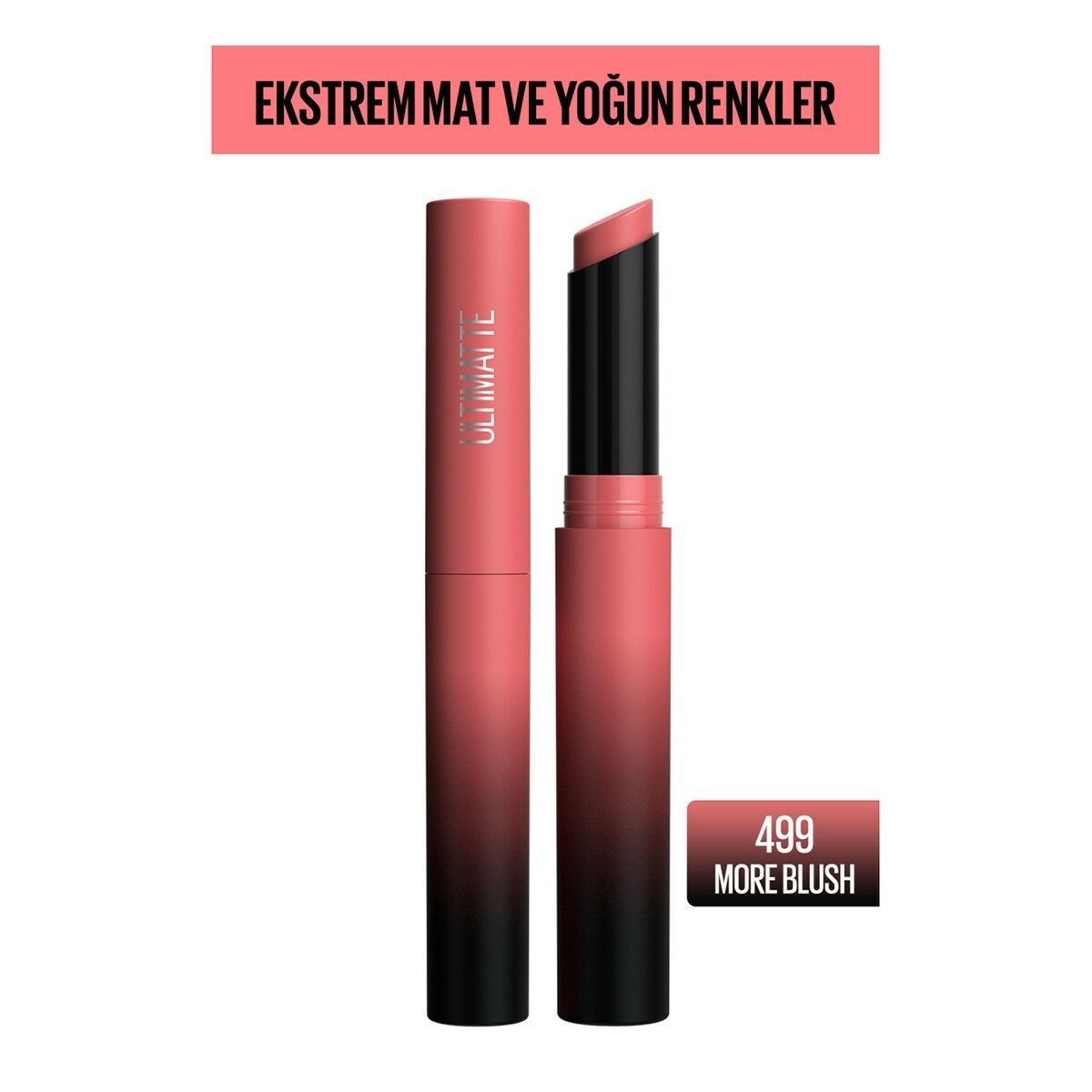 Maybelline New York Color Sensational Ultimatte Mat Ruj- 499 More Blush