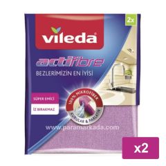 Vileda 2'li Actifibre Mikrofiber Bez x 2 Adet