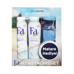 Fa Soft & Control Deodorant 2x150 ml Matara Hediyeli!