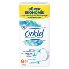 Orkid Extra Hassas Koruma Normal Hijyenik Ped 20'li