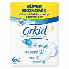 Orkid Extra Hassas Koruma Gece Hijyenik Ped 14'lü