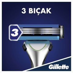 Gillette Sensor3 Sensitive Tıraş Makinesi + 6 Yedek Tıraş Bıçağı