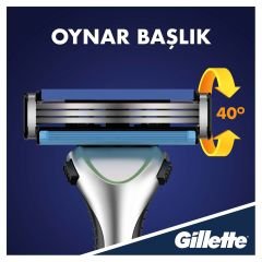 Gillette Sensor3 Sensitive Tıraş Makinesi + 6 Yedek Tıraş Bıçağı