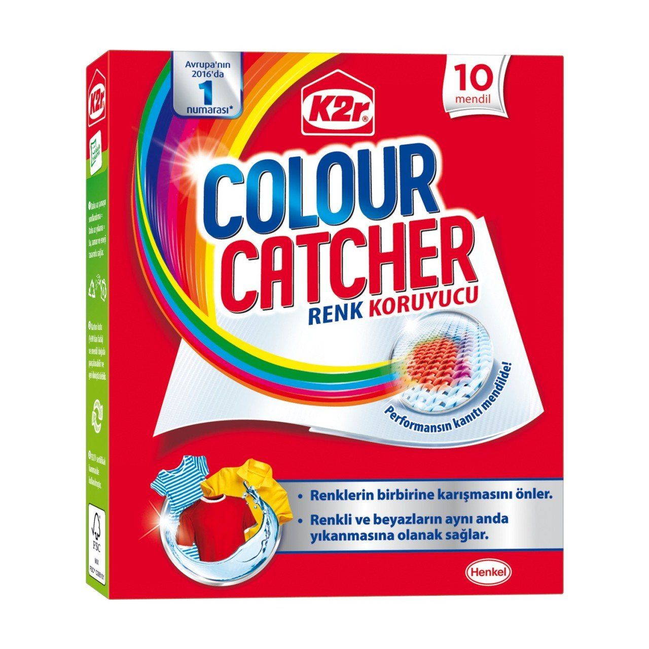 K2R Colour Catcher Renk Koruyucu Mendil 10'lu