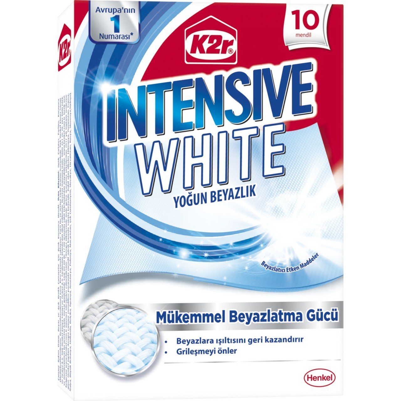 K2r İntensive White Leke Çıkarıcı Mendil 10'lu
