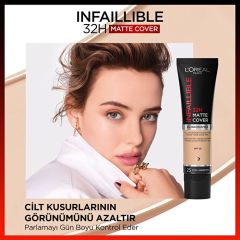 L’Oréal Paris Infaillible 32H Matte Cover Yüksek Kapatıcı Fondöten 30 ml - 200 Golden Sand