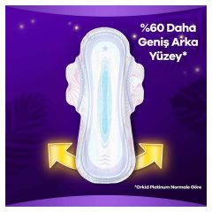 Orkid Platinum Hijyenik Ped Gece Extra 14 Ped Mega Gece Paketi