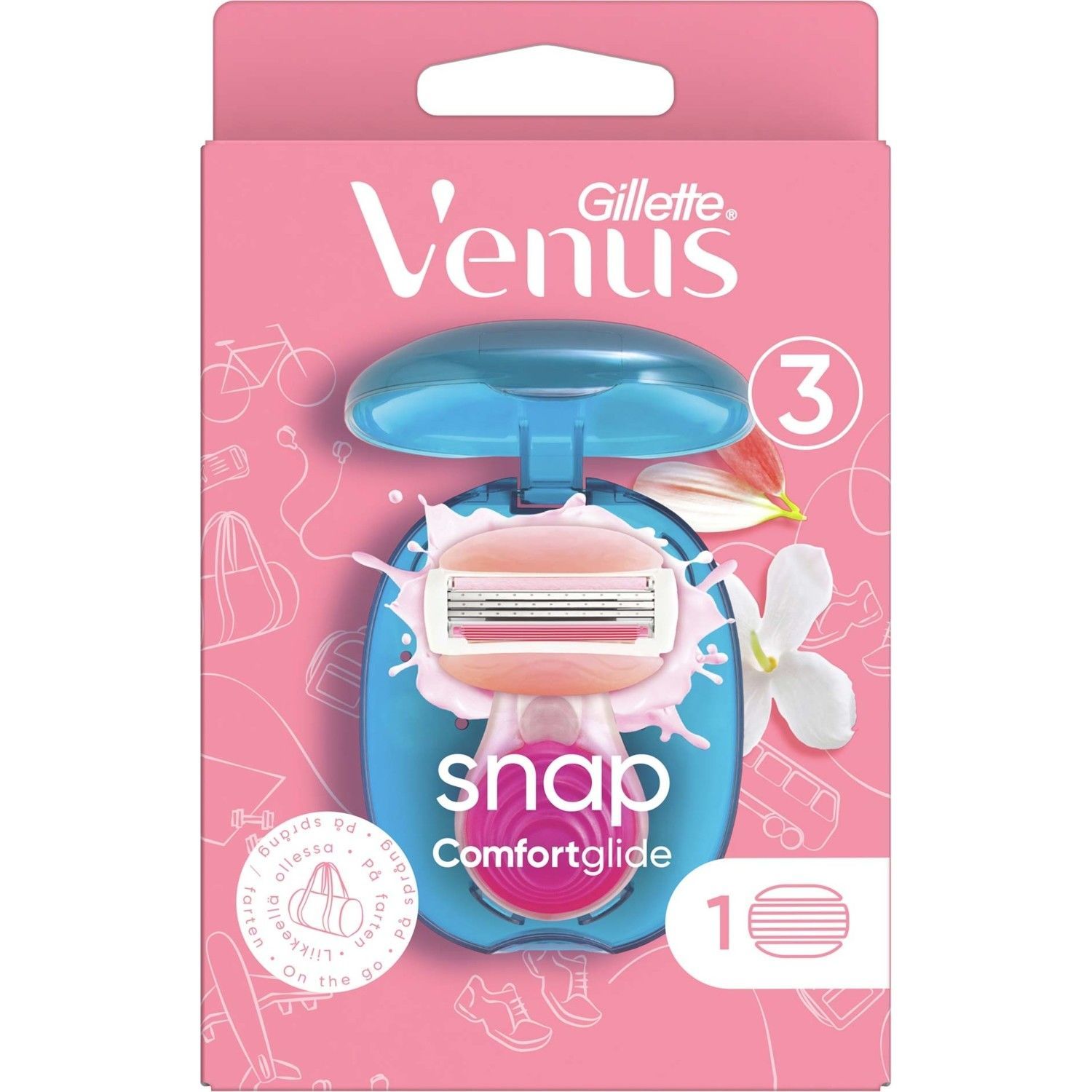 Gillette Venus Snap Breeze Kadın Tıraş Makinesi Seyahat Boyu