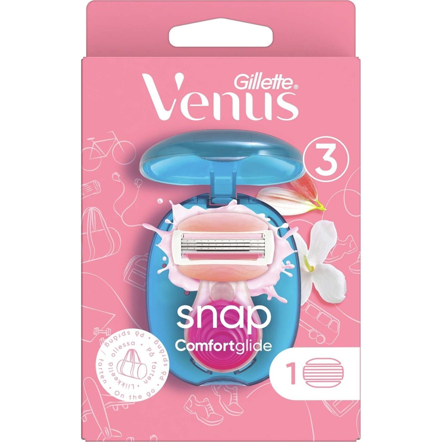 Gillette Venus Snap Breeze Kadın Tıraş Makinesi Seyahat Boyu