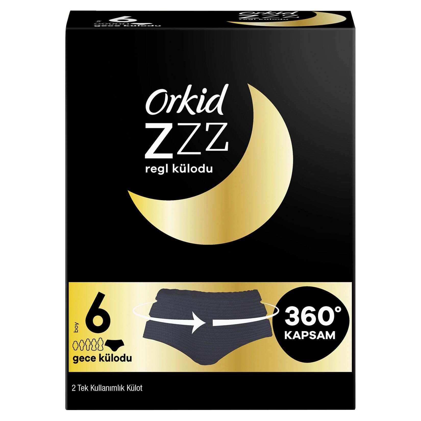 Orkid Zzz Gecelik Tek Kullanımlık Regl Külodu 2 Adet
