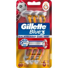 Gillette Blue3 6'lı Galatasaray Taraftar Paketi