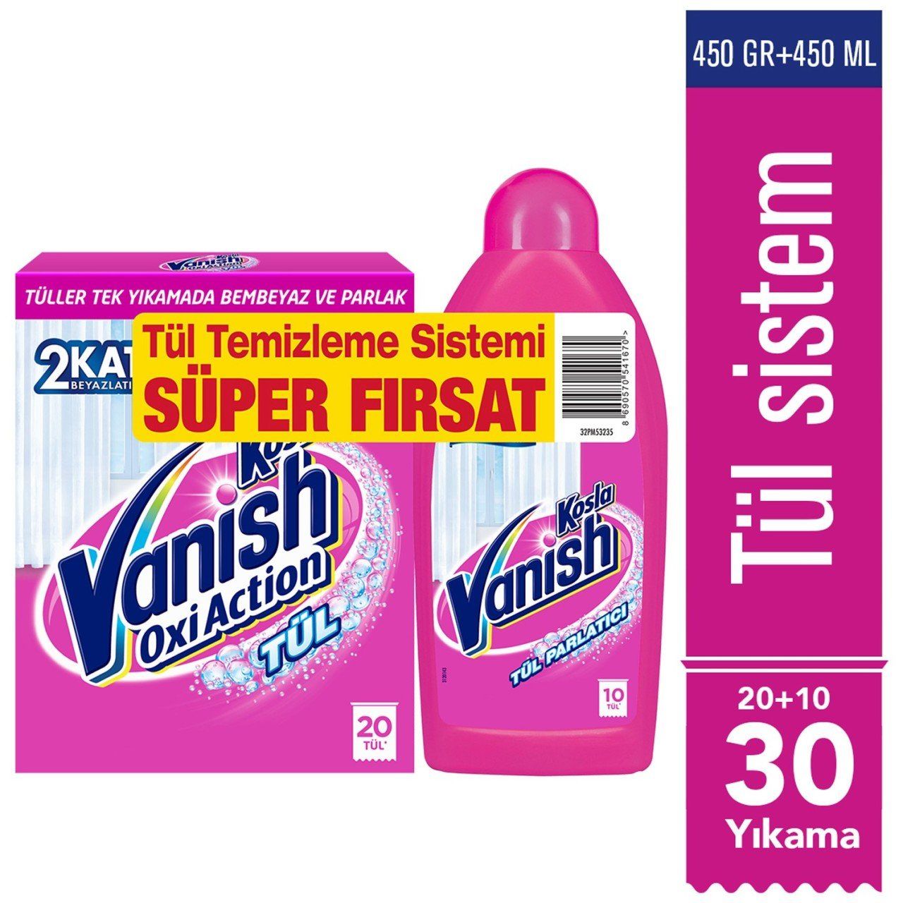 Vanish Kosla Tül Toz 450 gr + Tül Parlatıcı 450 ml