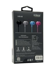 Syrox SYR-K8 Renkli Lüx Mikrofonlu Kulaklık - Kırmızı