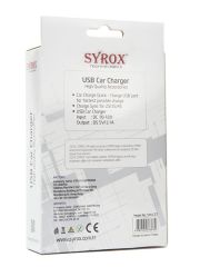 Syrox SYX-C37 3.1A Mikro Araç Şarj Aleti