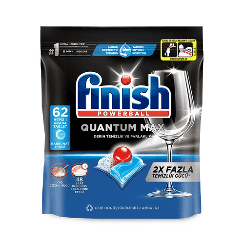 Finish Quantum Max Bulaşık Makinesi Tableti 62'li